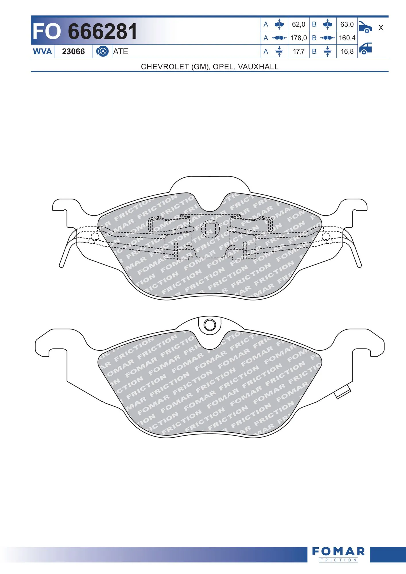 Brake Pad Set, disc brake